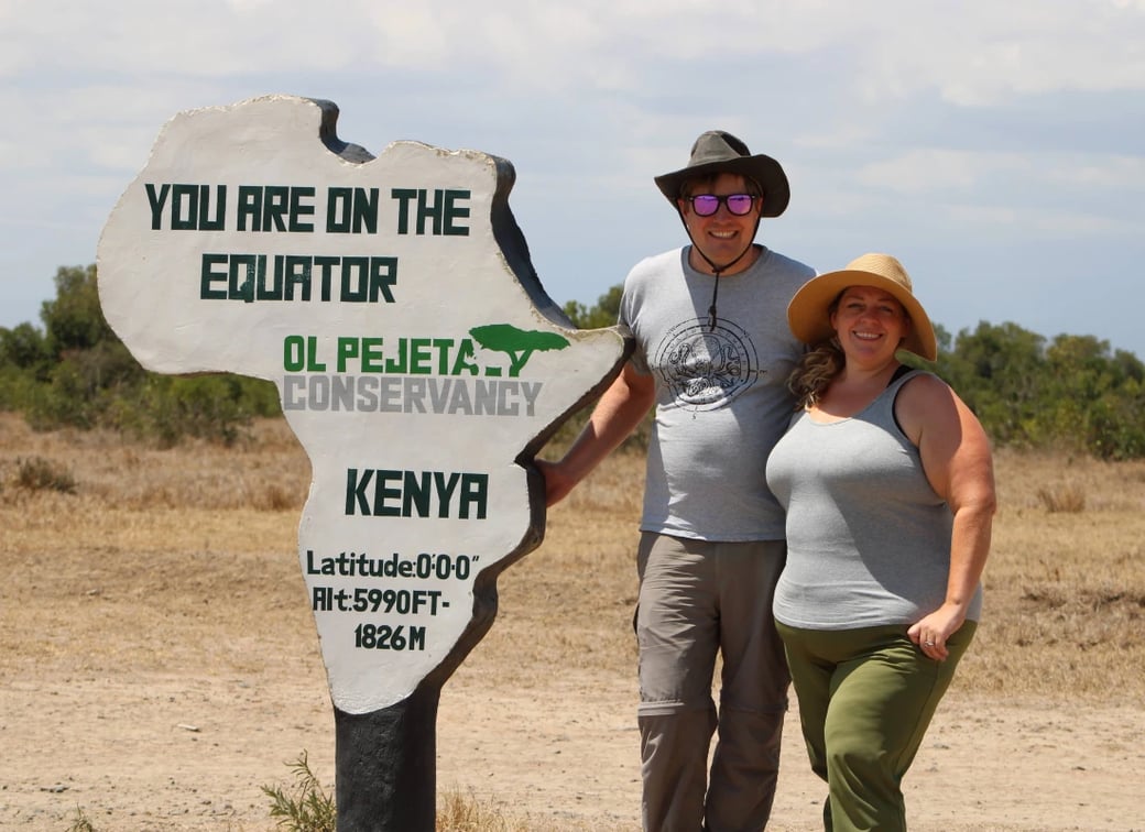 Derek_and _colleen_equator_sign_kenya