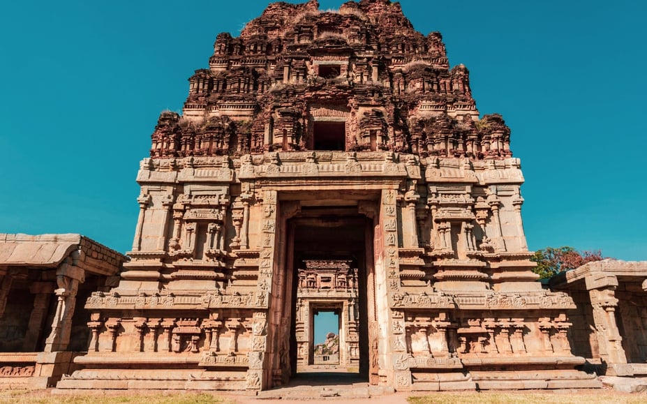Gorgeous sandstone temple standing tall
