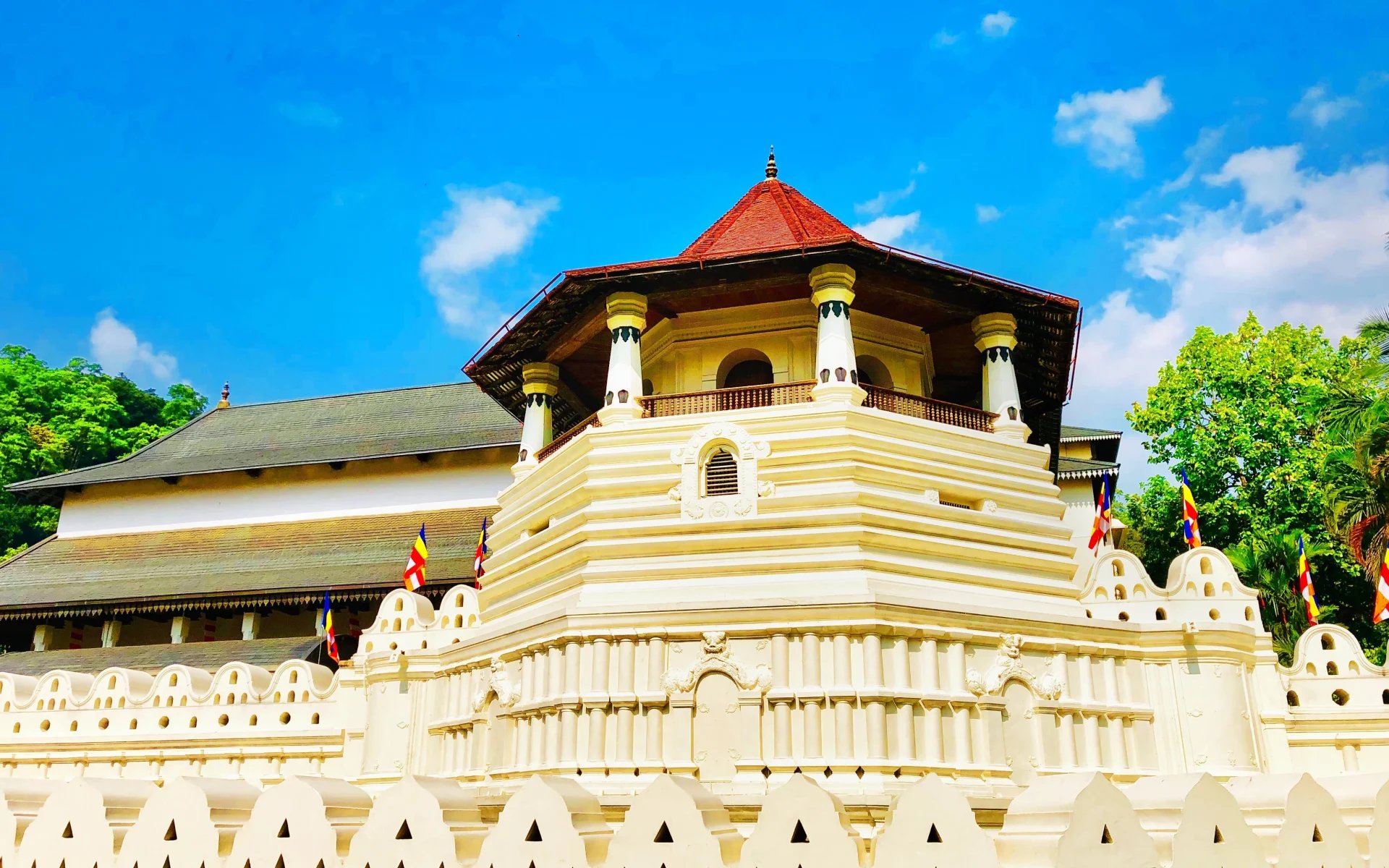 A temple in Kandy, Sri Lanka.