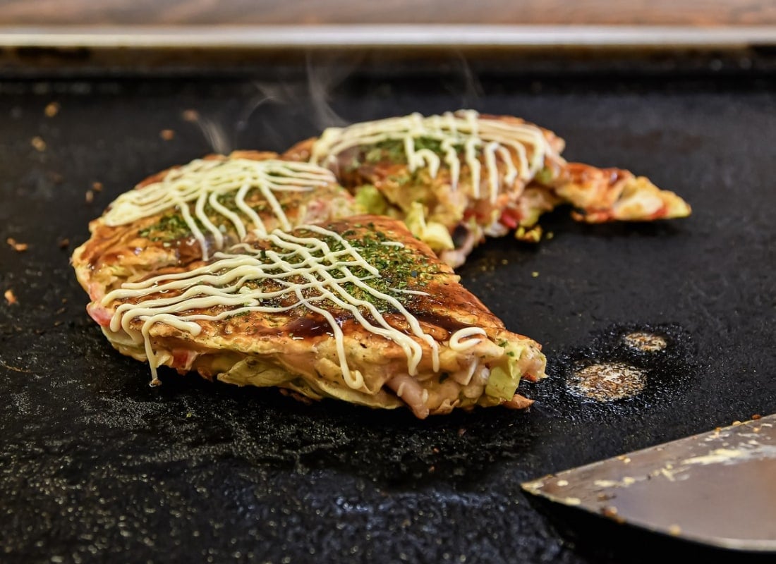 Okonomiyaki, Teppanyaki.