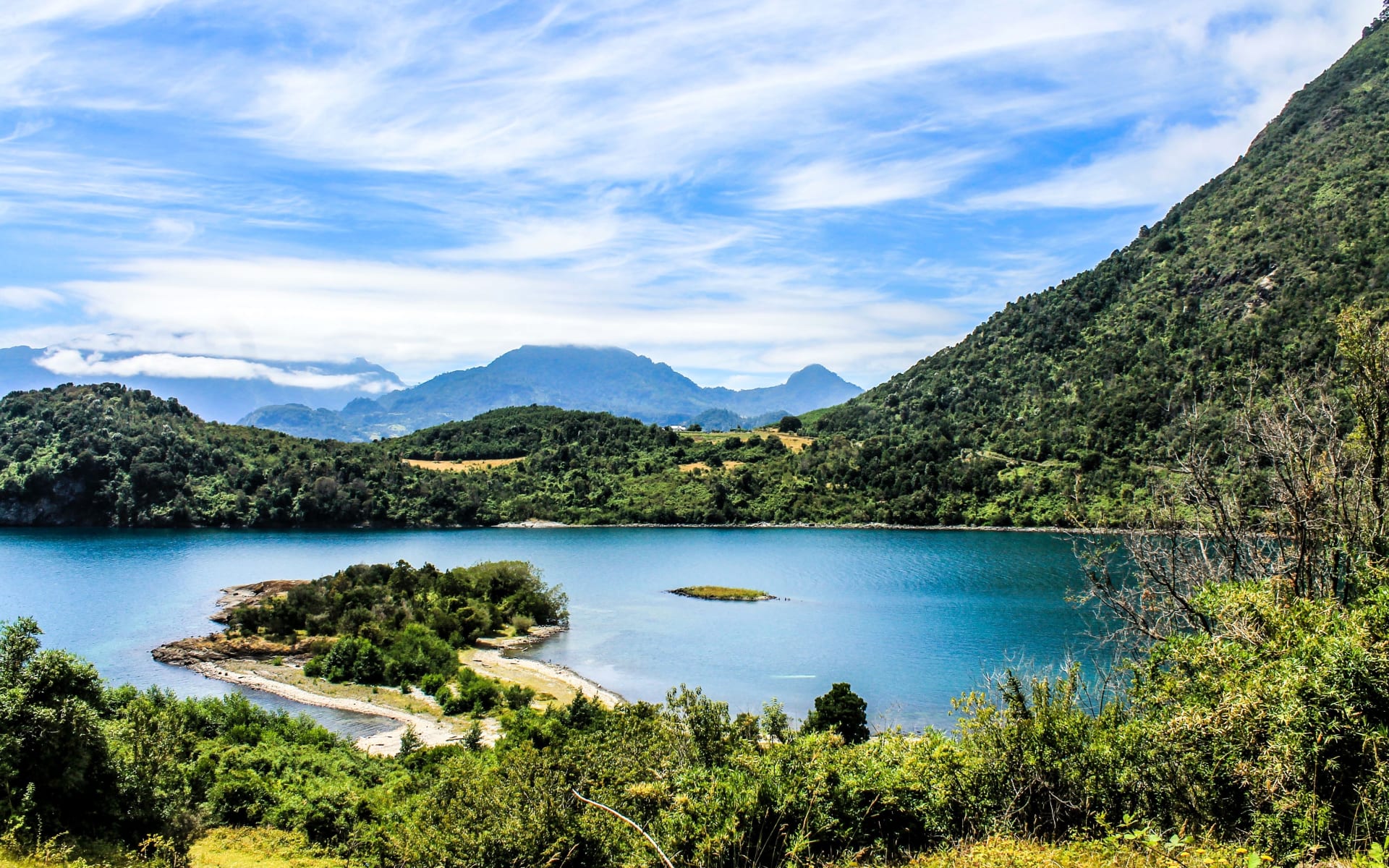 Ranco Lake in Chile. 