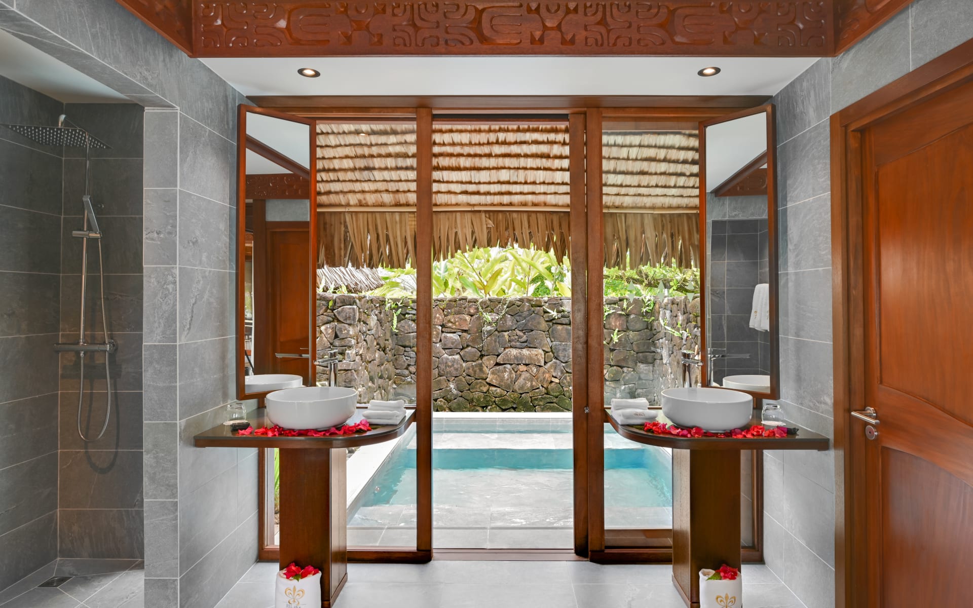 Bathroom of royal beach villa