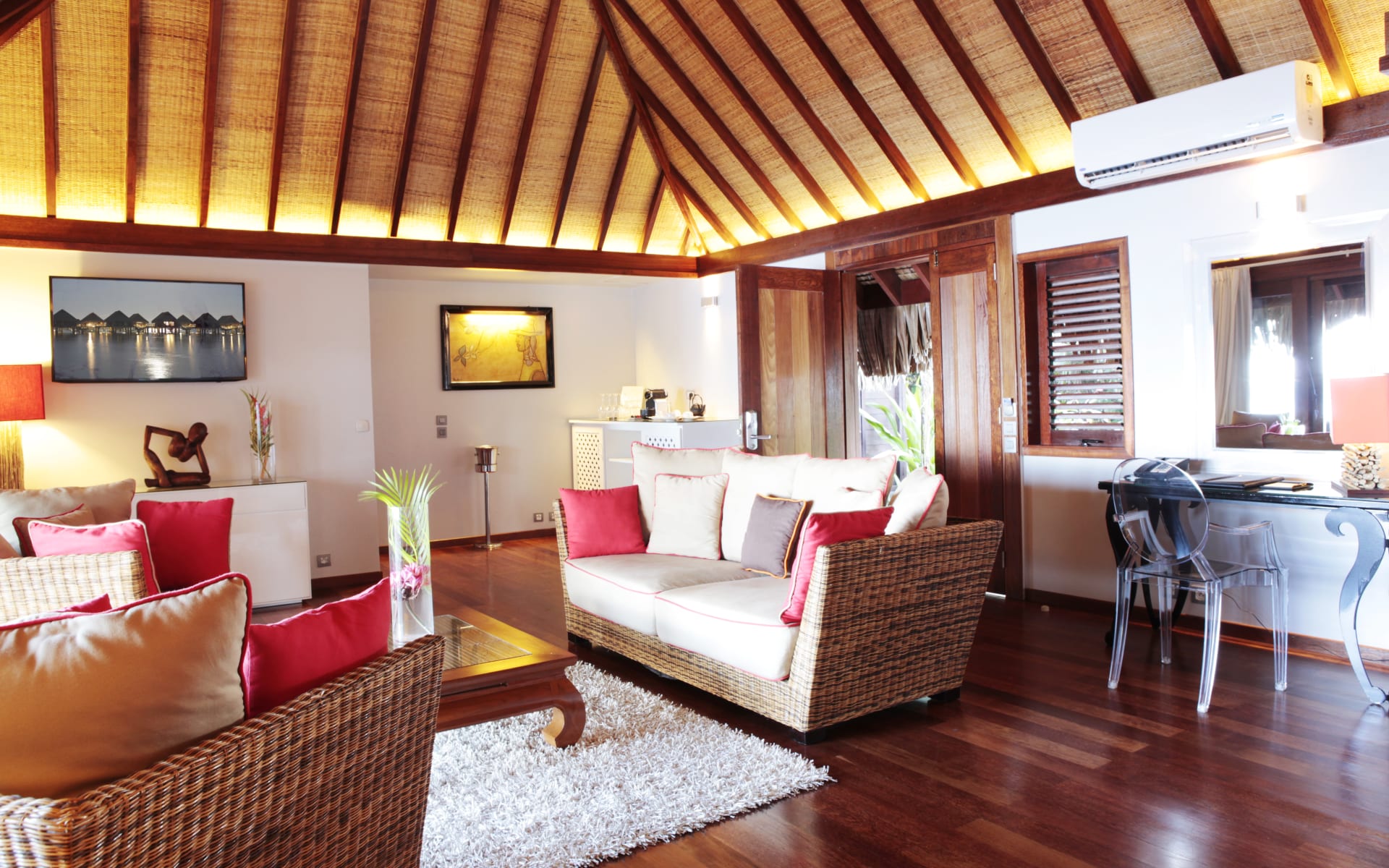 Living area in luxury two bedroom villa