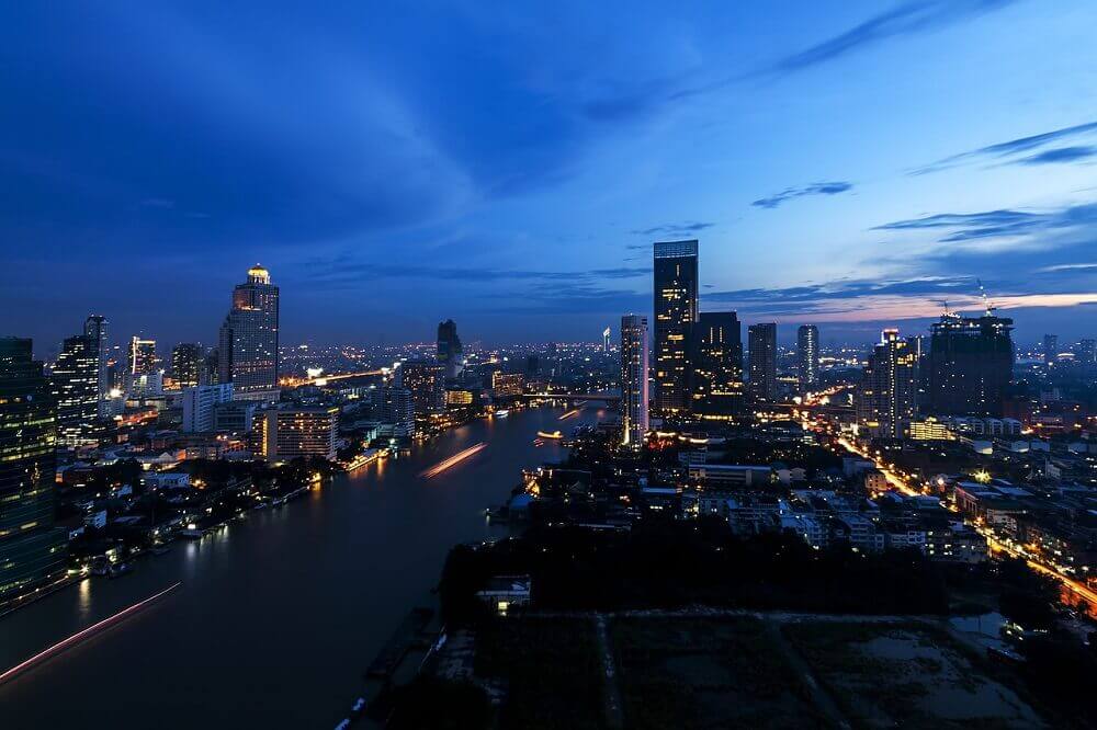 Bangkok skyline rooftop bars for New Years Eve - Thailand festivals