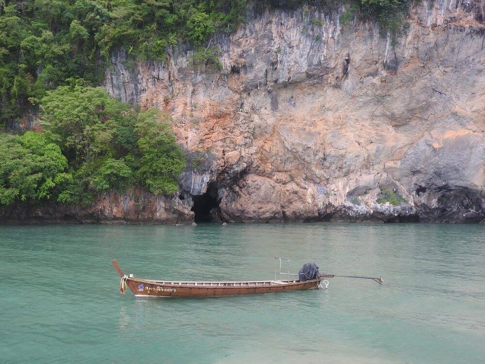 Canoe floating