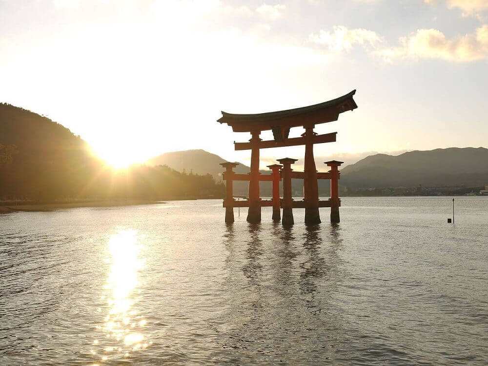 Floating Itsukushima Shrine on Miyajima Island off the beaten path in Japan
