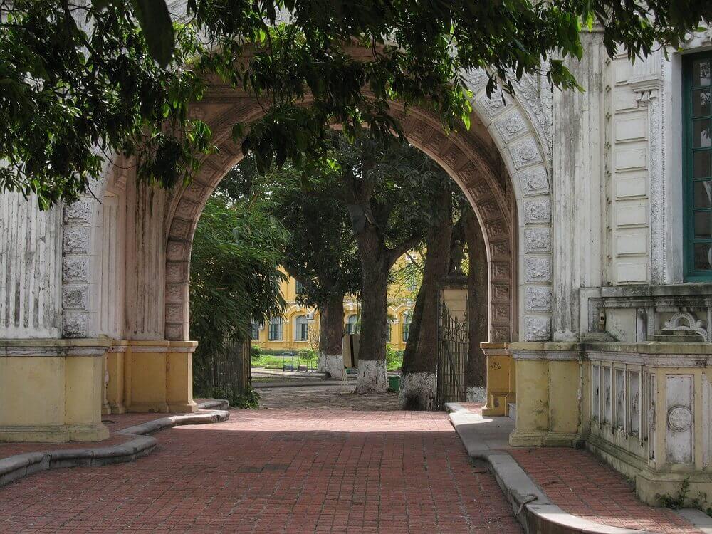 French colonial architecture in Hanoi Vietnam