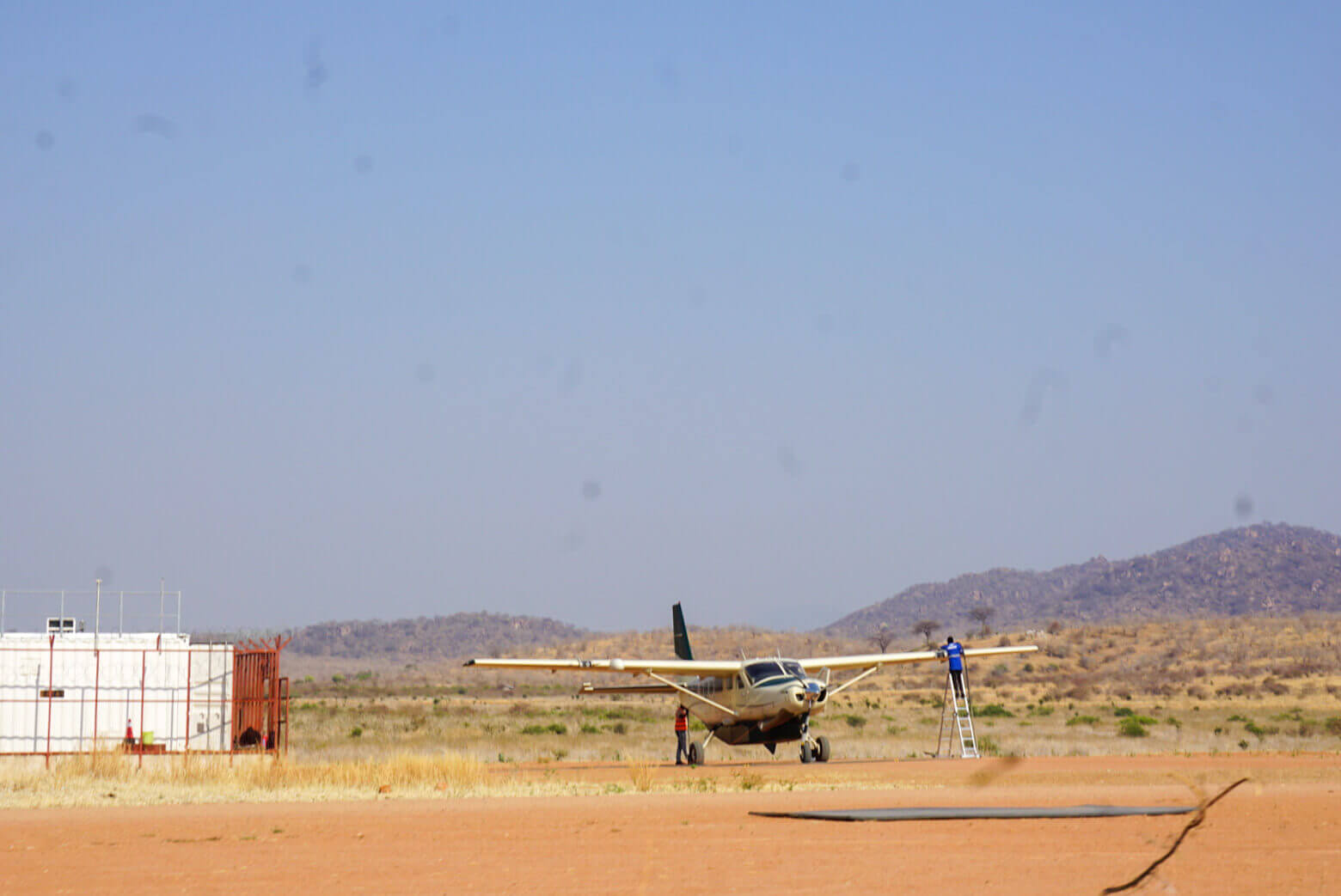 Landing in Ruaha National Park