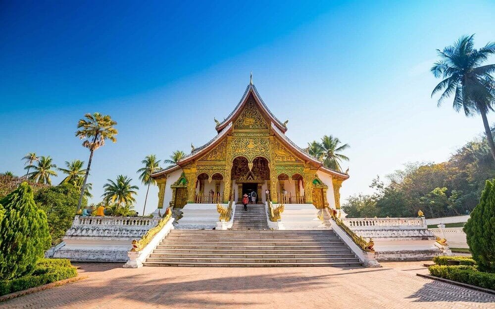 Haw Pha Bang temple at the Royal Palace in Luang Prabang Laos