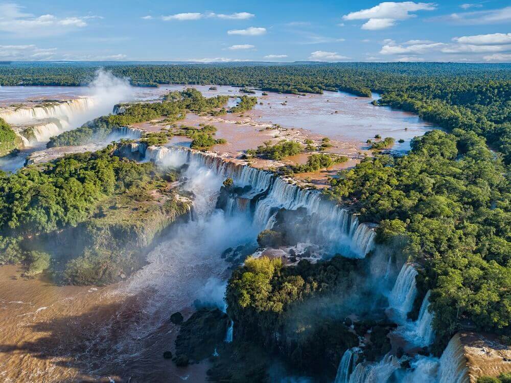 Iguazu Falls in Argentina beautiful waterfall