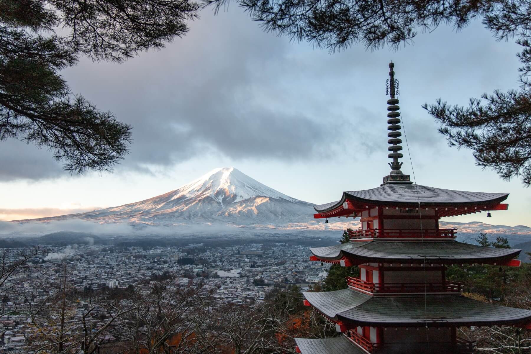 Views of Mount Fuji in Japan