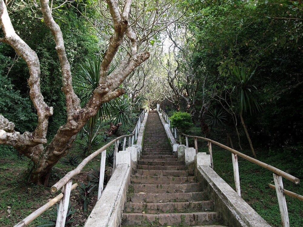 Mount Phousi steps in Luang Prabang Laos