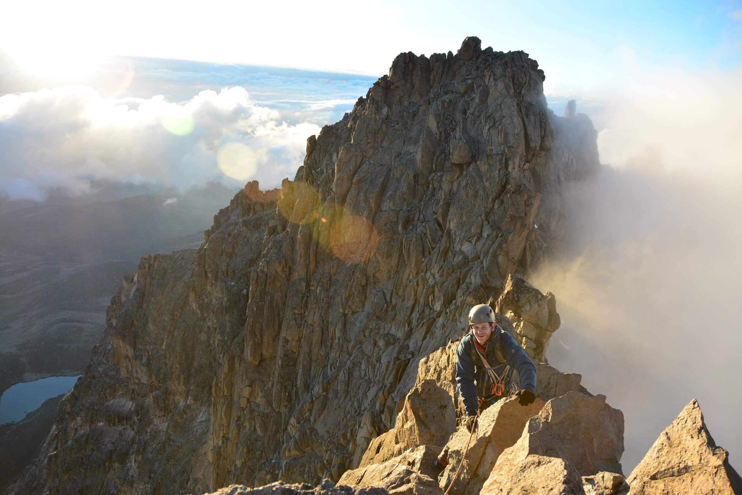 The ascent to Nelion. Image x African Ascents.