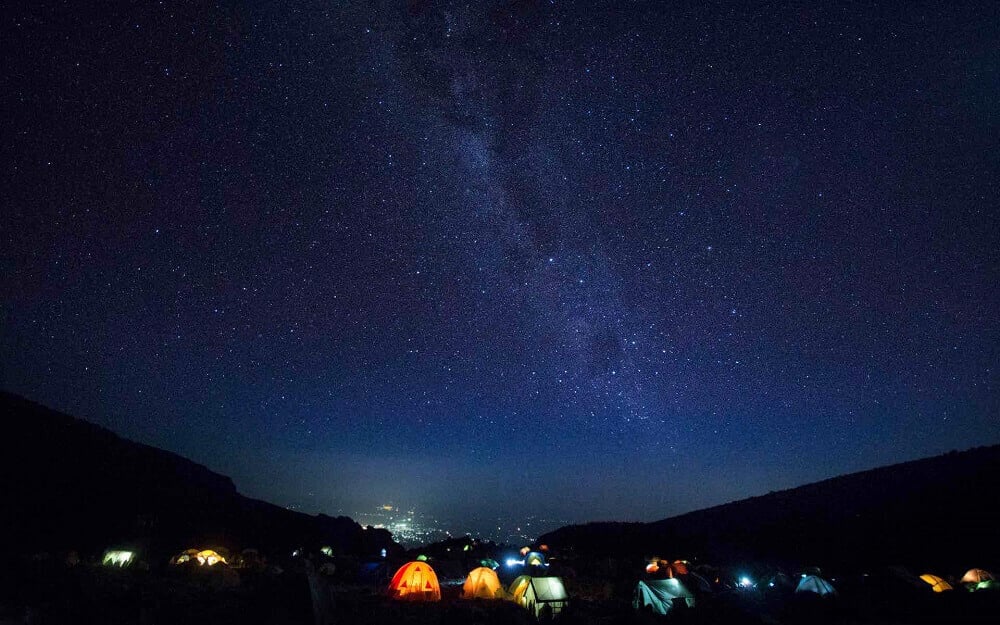 Night Sky from a Mount Kilimanjaro camp in Tanzania