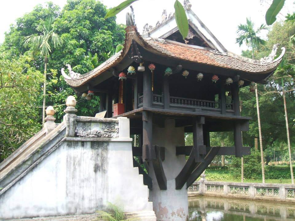 One Pillar Pagoda in Hanoi Vietnam