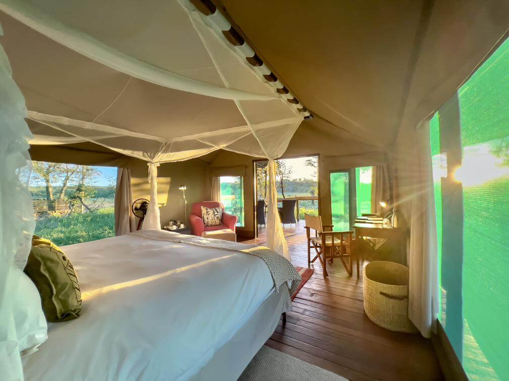 Beautiful, ensuite tented rooms at Ongava