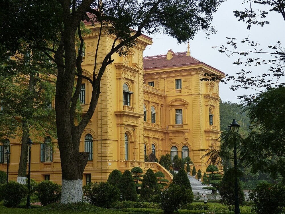 Presidential Palace in Hanoi Vietnam