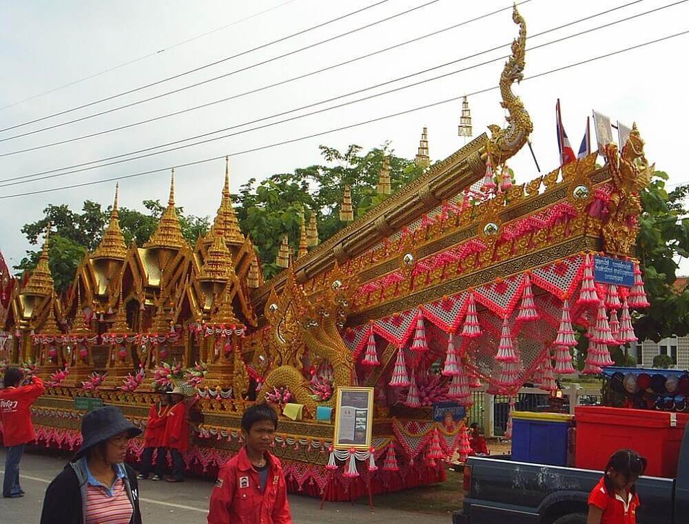 Rocket float for Boon Bang Fai - Thailand festivals