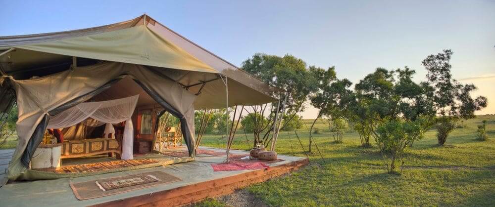 luxury tent at saruni wild in the masai mara, kenya