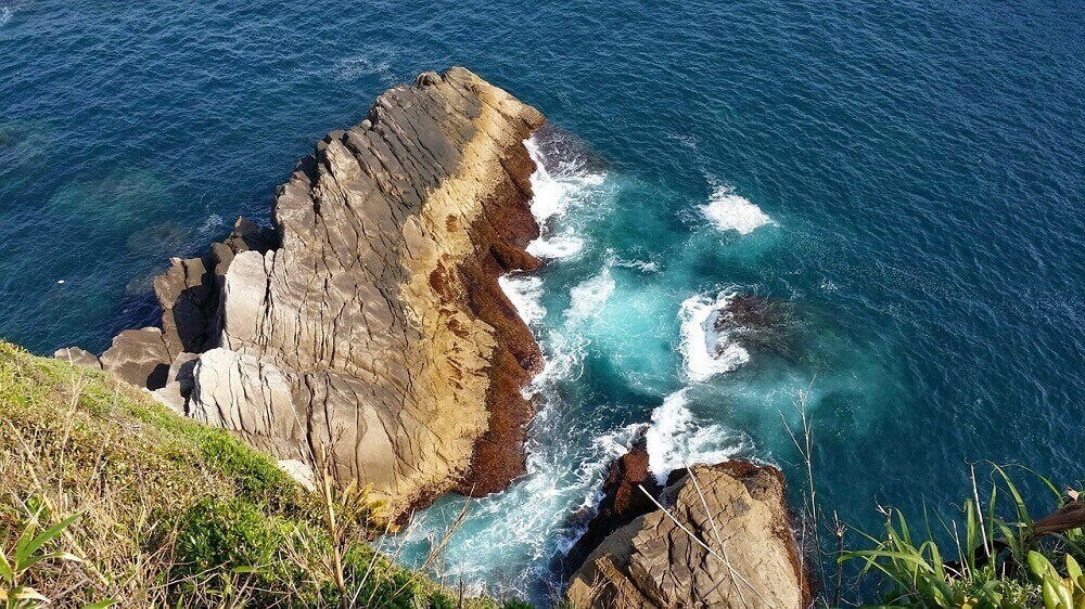 Coastline of Shikoku Island in Japan