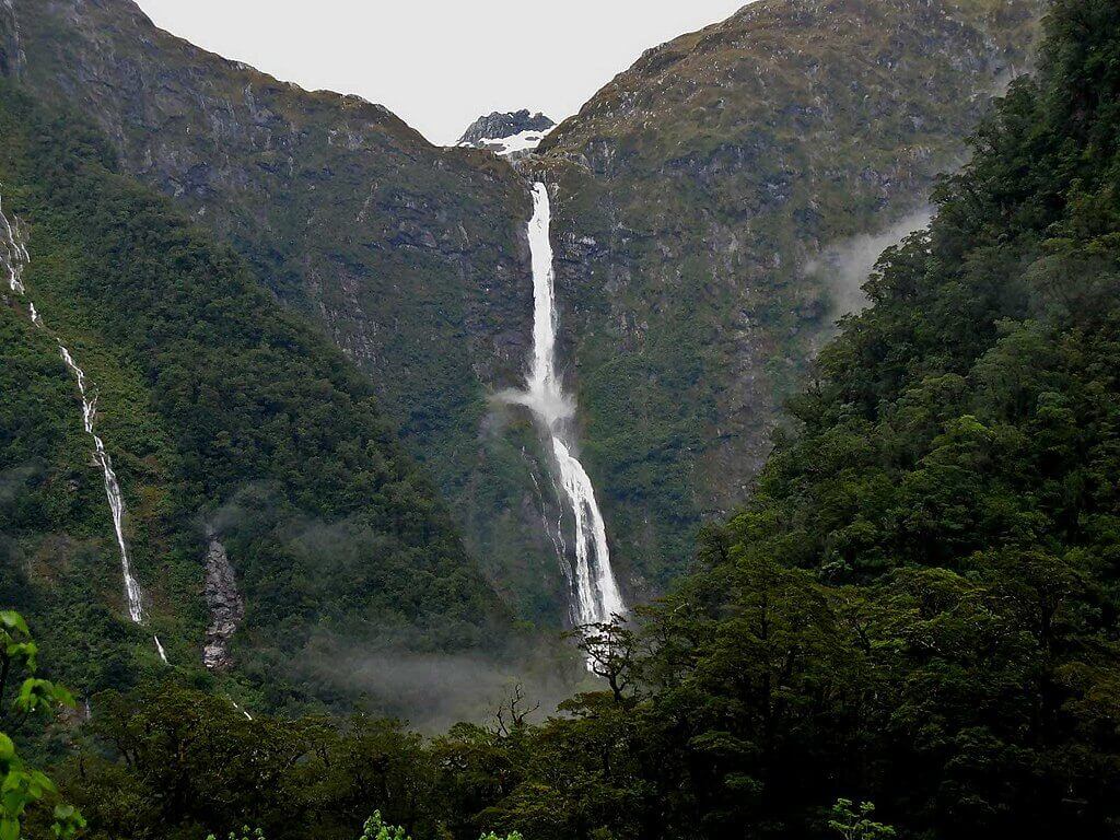 Sutherland Falls New Zealand waterfall