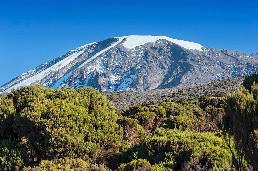 Tanzania Mount Kilimanjaro snow-capped peak