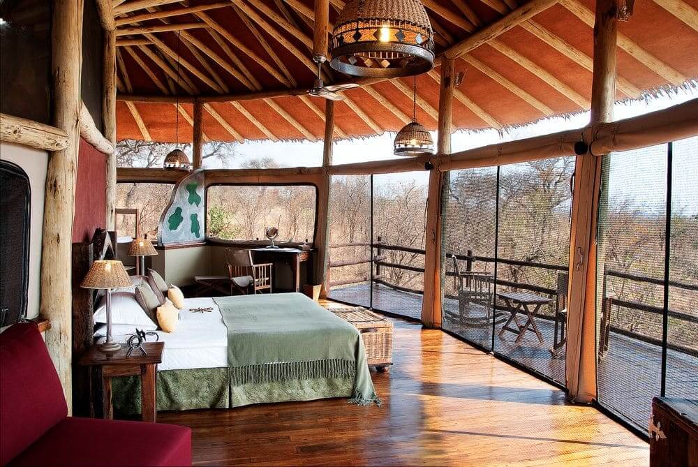 view from the luxury room at tarangire treetops, tarangire national park, tanzania