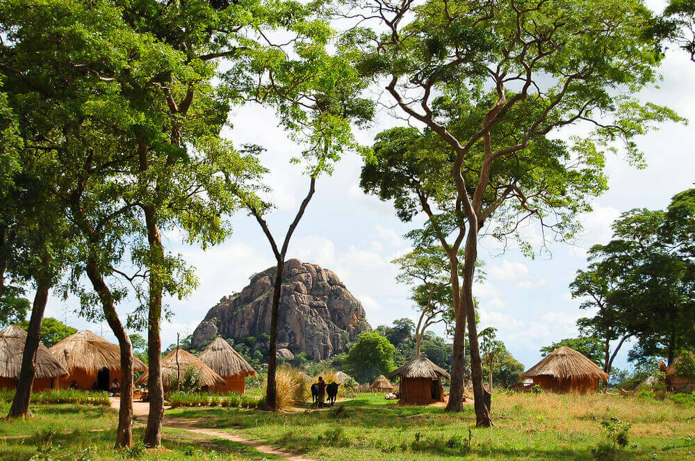 traditional african hut zambia