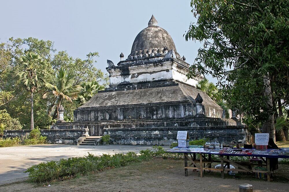 Wat Wisunalat watermelon stupa in Luang Prabang Laos